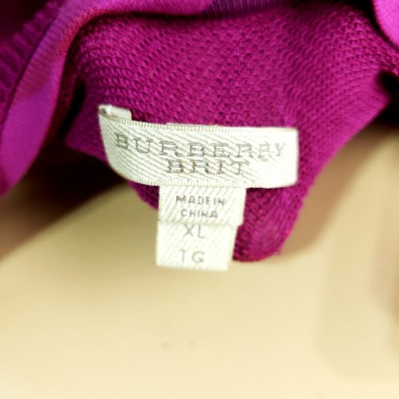 Burberry Brit Metallic Stripe Short Sleeve Sweater - Picture 6 of 6